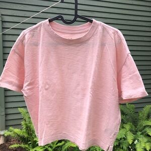 Boxy crop top cotton gap